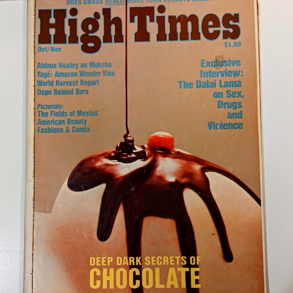 Vintage High Times Magazine Issue 3 Winter 1975 Dalai Lama Chocolate Secrets